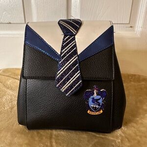 Harry Potter x Danielle Nicole Ravenclaw Uniform Black & Blue Mini Backpack Used